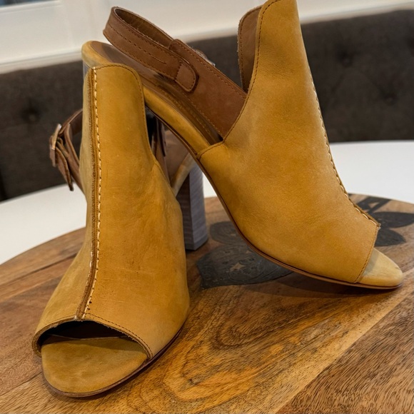 Italian leather buttery soft Firenze.Studio Tango Suede slingback mule size 10 - Picture 4 of 12